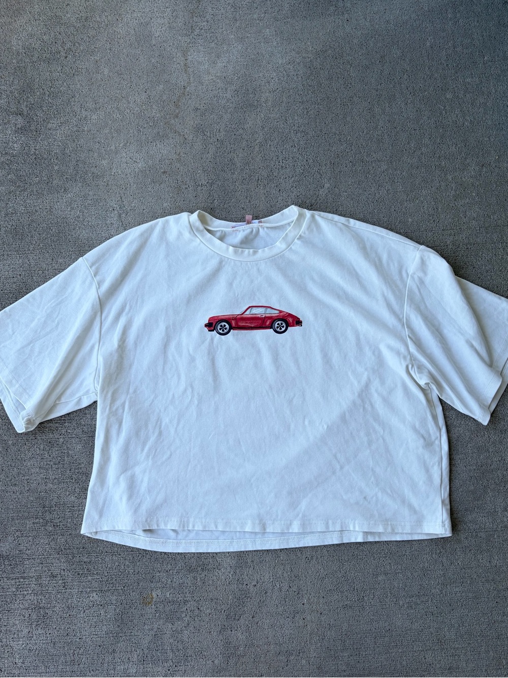 Bailey Rose boxy short sleeve top tee Porsche 911 Targa t-shirt boutique top